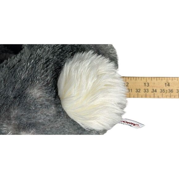 Aurora Bunny Rabbit Plush Gray Realistic Floppy FurryNovelty Gift Spring Lovey - Picture 6 of 7